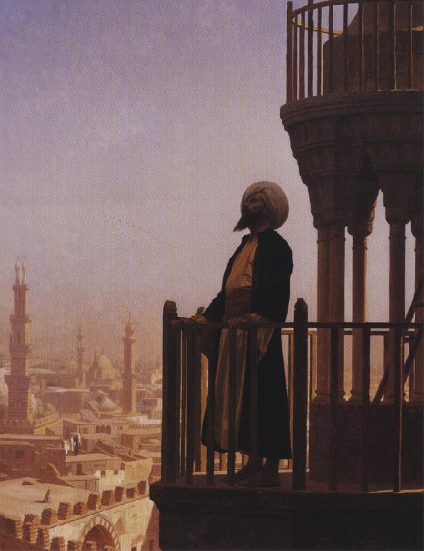 Jean - Leon Gerome Le Muezzin, the Call to Prayer. China oil painting art